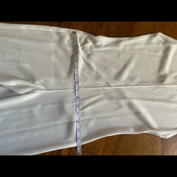 White CHANEL knit onesie romper bodysuit turtleneck sleeveless vintage not worn - Picture 8 of 12